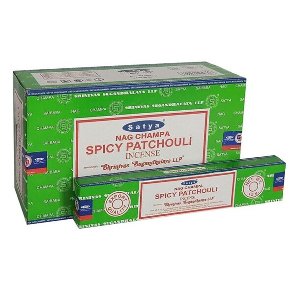 Spicy Patchouli - Satya Nag Champa Incense (pack of 12)
